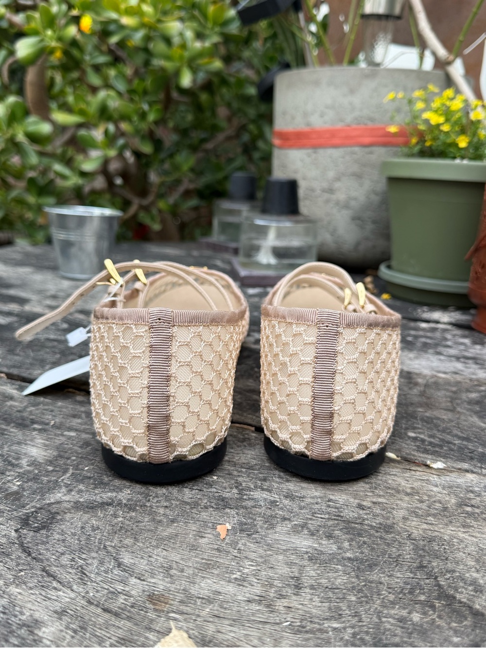 Prada Mesh Fabric Double-Strap Ballerina Flats - Picture 6 of 8